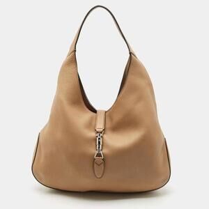 GUCCI Jackie Soft Leather Large Hobo Shoulder Bag